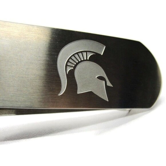 Money Clip MSU Michigan State University Spartans CC Card Cash Wallet Holder - Picture 2 of 9